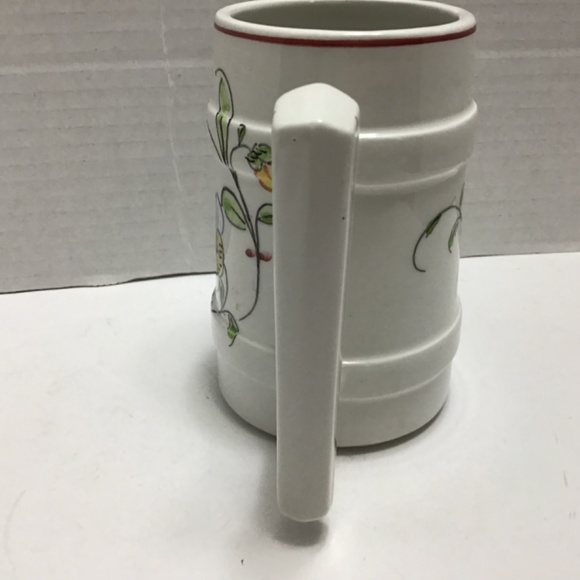 Vintage Anfora Agueda Floral mug, Hand painted coffee tea mug made in Portugal - Picture 7 of 7